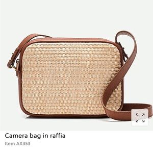 Jcrew Camera Bag in Raffia
